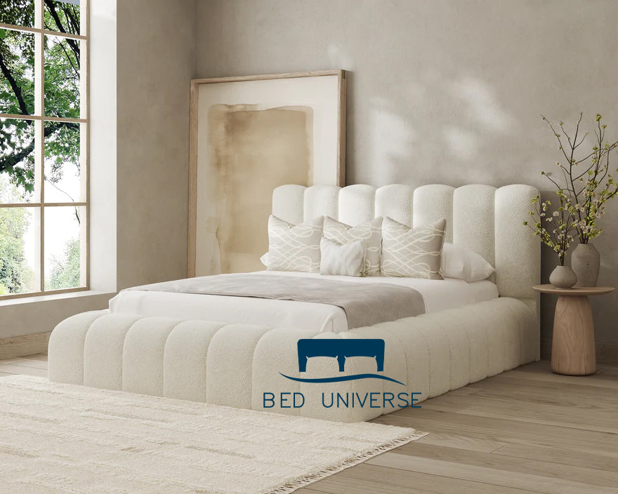 Allis Boucle Optional Ottoman Storage Bed