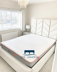 Charlie Chevron Chesterfield Upholstered Fabric Bed Frame