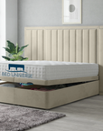 Harry Extended Headboard Bed Frame with Ottoman Storage