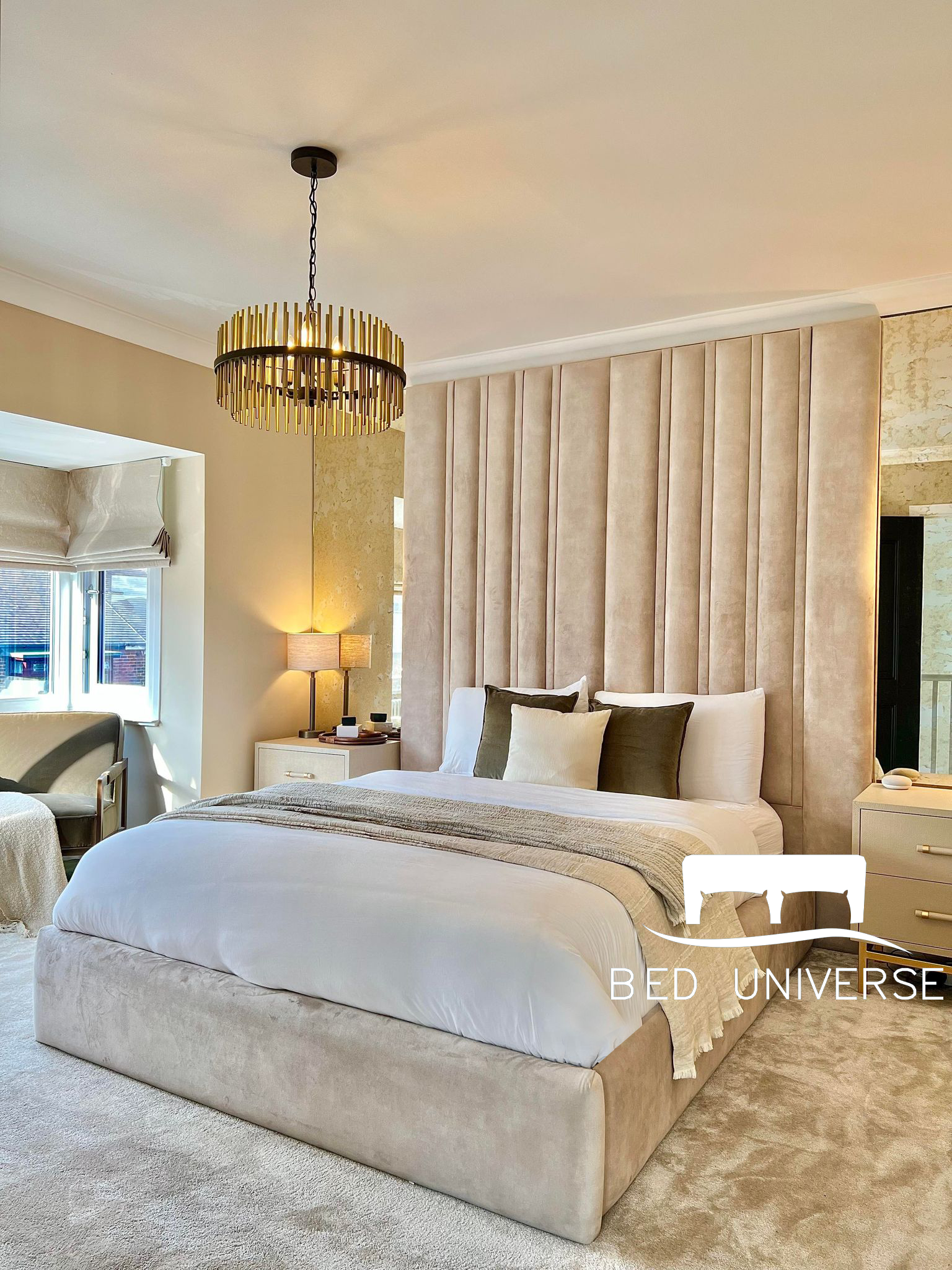 Panel discount headboard bed