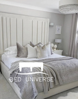 Bellagio Panel Strip Line Fabric Bed