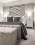 Ambrose Chesterfield Fabric Bed | Bed Universe