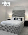 Florence Chesterfield Fabric Upholstered Bed | Bed Universe