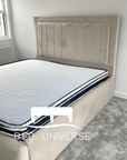 Bellagio Panel Strip Line Fabric Bed