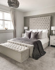 Ambrose Chesterfield Fabric Bed | Bed Universe