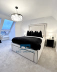 Rixos Tall Headboard Piped Bed Frame
