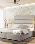 Faze Lines Panel Linear Stripe Panel Divan Ottoman Storage Bed