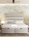 Faze Lines Panel Linear Stripe Panel Divan Ottoman Storage Bed