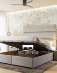 Faze Lines Panel Linear Stripe Panel Divan Ottoman Storage Bed