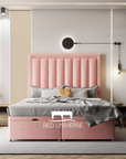 Joanne Stripe Panel Linear Divan Ottoman Bed
