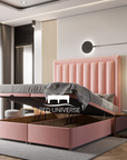Joanne Stripe Panel Linear Divan Ottoman Bed