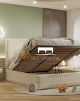 Love Nest Teddy Boucle Kids Chesterfield Bed