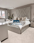 Aurora Deluxe Tall Headboard Border Bed Frame