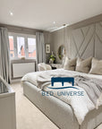 Aurora Deluxe Tall Headboard Border Bed Frame