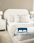 Lusso Cream Teddy Boucle Bed Frame