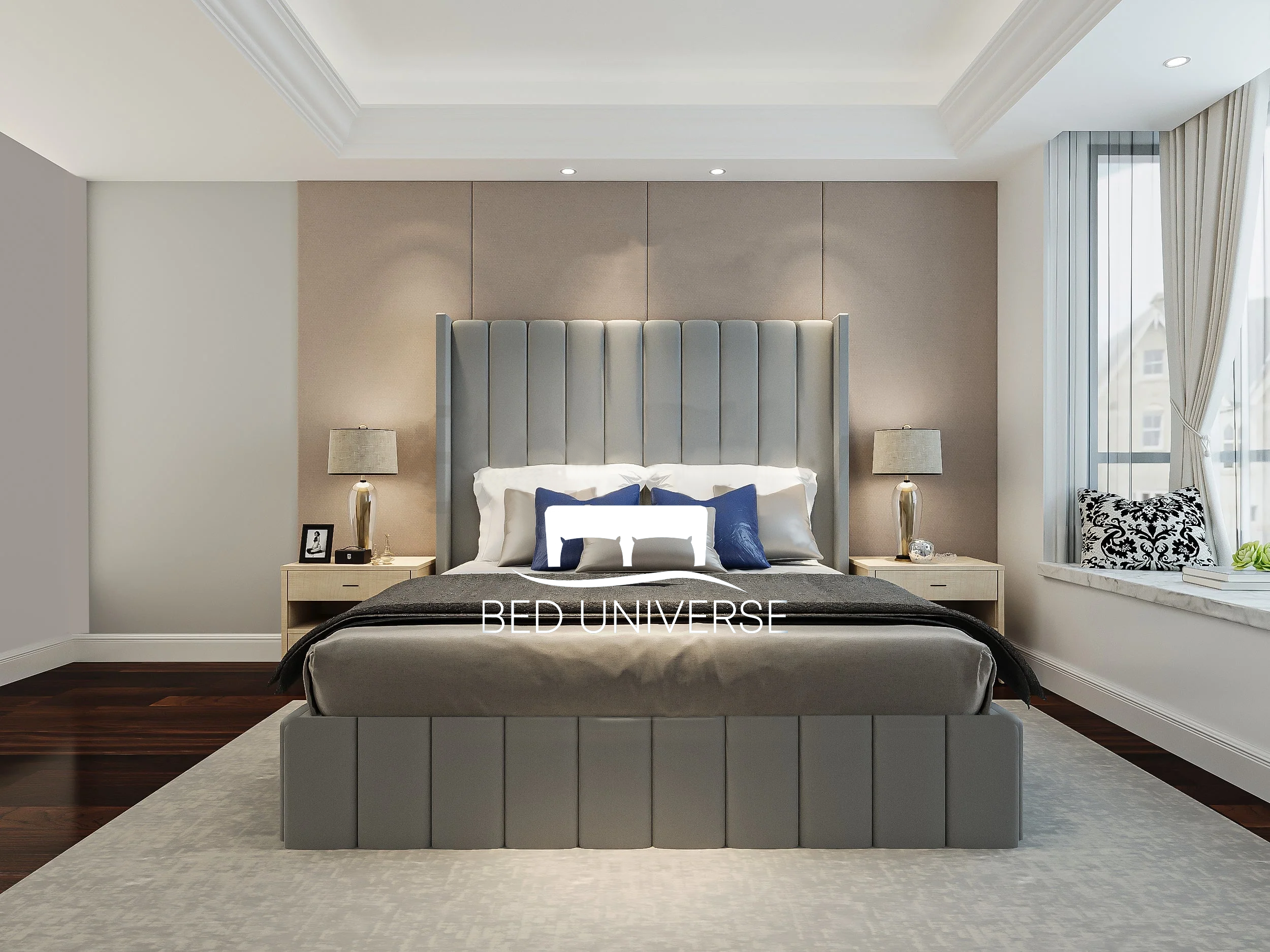 Empire Bed Frame with Optional Ottoman Storage