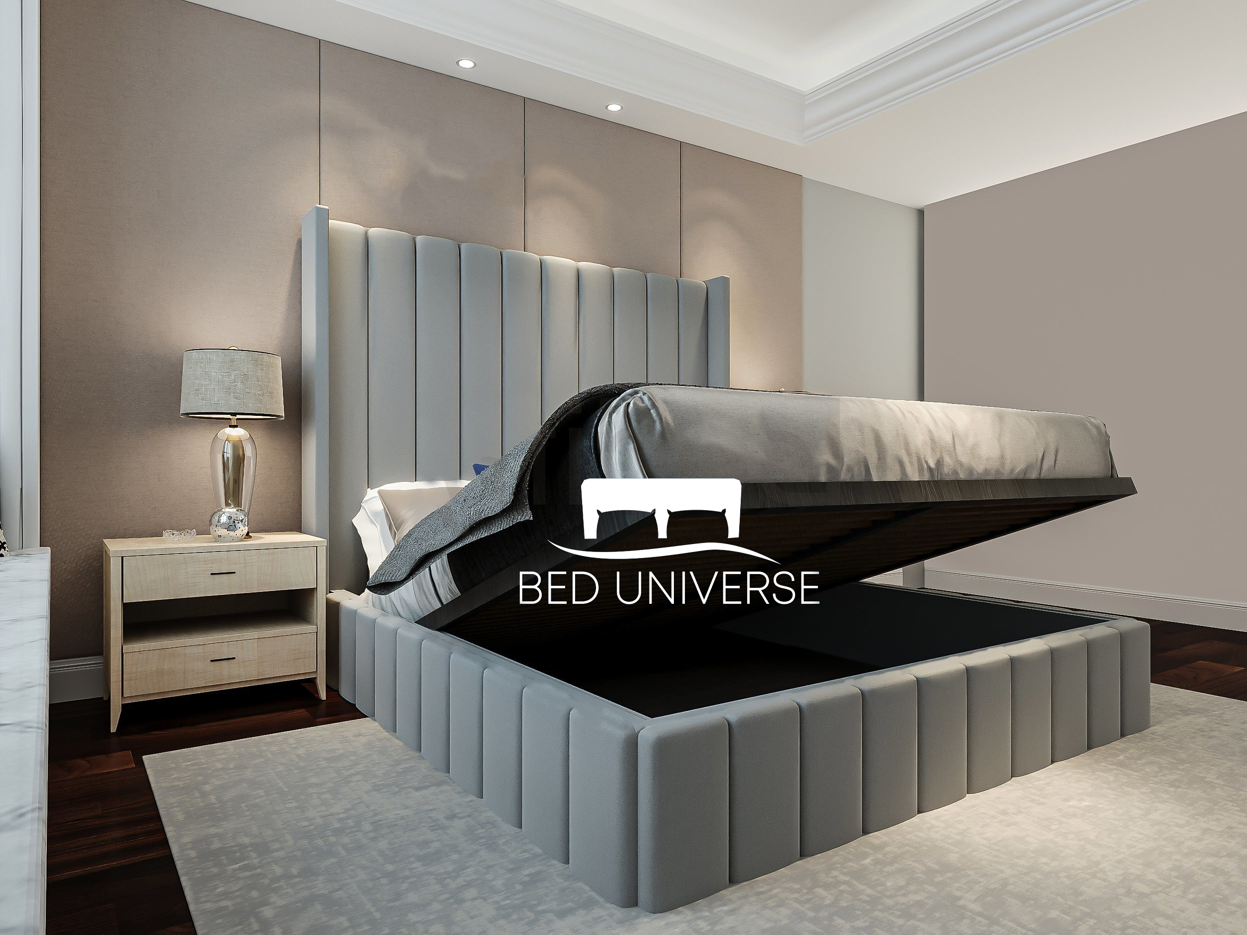 Empire Bed Frame with Optional Ottoman Storage