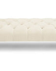 Colorado Soft Cream Naple Chesterfield Sleigh Scroll Bed Frame