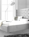 Julius Silver Naple Ottoman Storage Bed