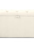 Colorado Soft Grey Naple Chesterfield Sleigh Scroll Bed Frame