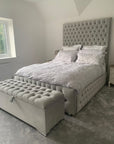 Arianna Chesterfield Fabric Upholstered Bed | Bed Universe