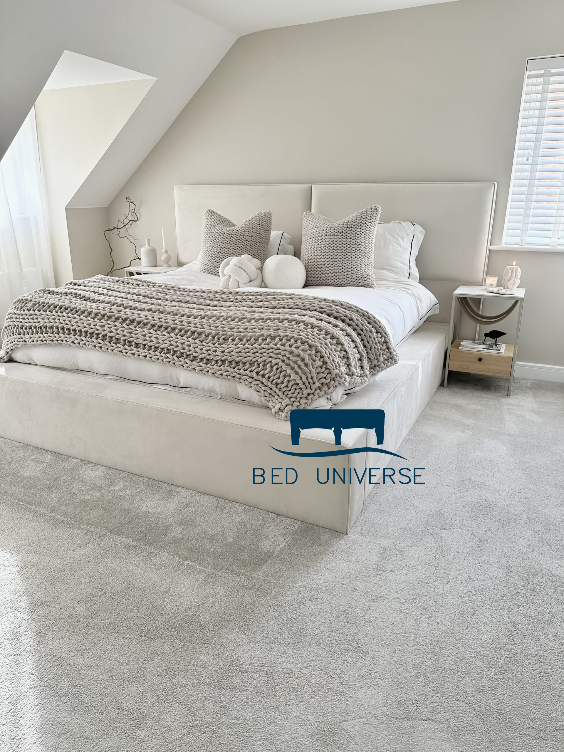 Billie Plain Upholstered Park Lane Ambassador Bed Frame