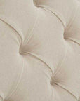 Colorado Soft Cream Naple Chesterfield Sleigh Scroll Bed Frame