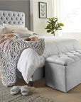 Chesterfield Plush Fabric Nina Sleigh Bed Frame